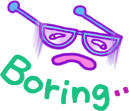 Glasses series (English) sticker #6627498