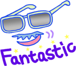 Glasses series (English) sticker #6627504