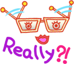 Glasses series (English) sticker #6627508