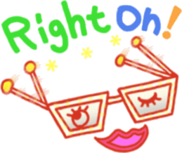 Glasses series (English) sticker #6627509