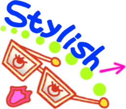 Glasses series (English) sticker #6627510
