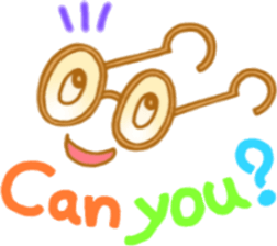 Glasses series (English) sticker #6627512