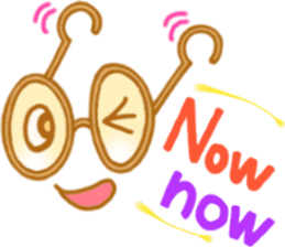 Glasses series (English) sticker #6627513