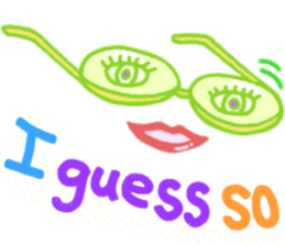 Glasses series (English) sticker #6627516