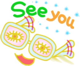 Glasses series (English) sticker #6627527