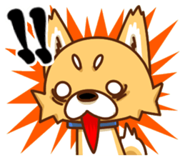 It is a Japanese midget Shiba around sticker #6627597