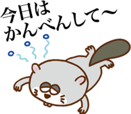 Talkative beaver sticker #6627707