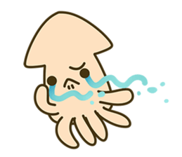 Small squid NO-NO sticker #6628623