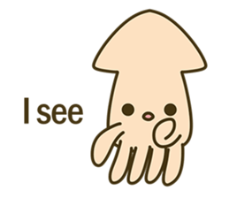 Small squid NO-NO sticker #6628624