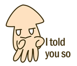 Small squid NO-NO sticker #6628634