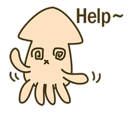 Small squid NO-NO sticker #6628636
