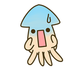 Small squid NO-NO sticker #6628638