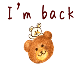 Cute(Kawaii) animals 2(English) sticker #6628785