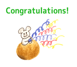 Cute(Kawaii) animals 2(English) sticker #6628798