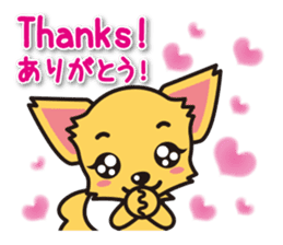 Chihuahuas English & Japanese sticker sticker #6628854