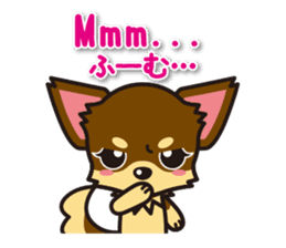 Chihuahuas English & Japanese sticker sticker #6628867