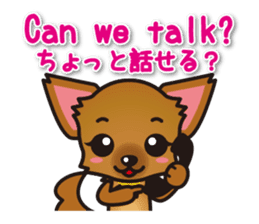 Chihuahuas English & Japanese sticker sticker #6628869
