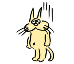 whisker pad cat sticker #6629184