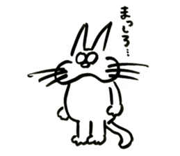 whisker pad cat sticker #6629185
