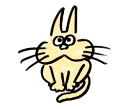 whisker pad cat sticker #6629191