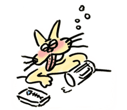 whisker pad cat sticker #6629195
