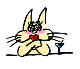 whisker pad cat sticker #6629196