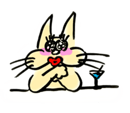 whisker pad cat sticker #6629196