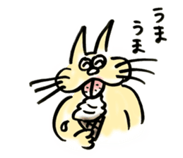 whisker pad cat sticker #6629198