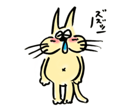 whisker pad cat sticker #6629205