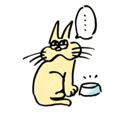 whisker pad cat sticker #6629206