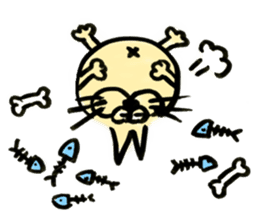 whisker pad cat sticker #6629208