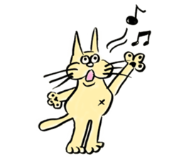 whisker pad cat sticker #6629211