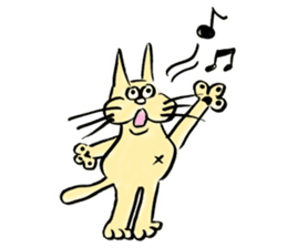 whisker pad cat sticker #6629211