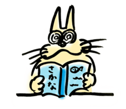 whisker pad cat sticker #6629212