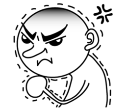 Round face human sticker #6629898