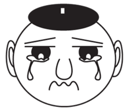 Round face human sticker #6629902