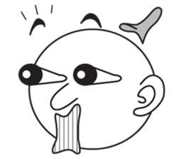 Round face human sticker #6629907