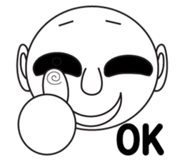 Round face human sticker #6629922