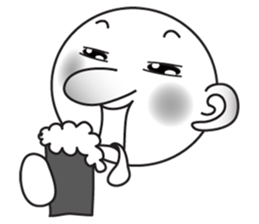 Round face human sticker #6629928