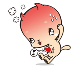 Juice cat love you! sticker #6630149