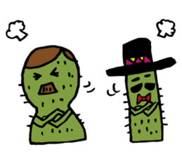 Cactus "Pancho" and his funny friends sticker #6630180
