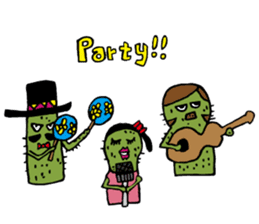 Cactus "Pancho" and his funny friends sticker #6630181