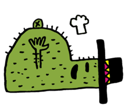 Cactus "Pancho" and his funny friends sticker #6630184