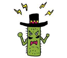 Cactus "Pancho" and his funny friends sticker #6630198
