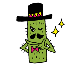 Cactus "Pancho" and his funny friends sticker #6630199