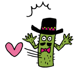 Cactus "Pancho" and his funny friends sticker #6630200