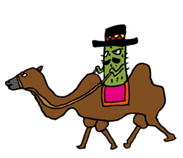 Cactus "Pancho" and his funny friends sticker #6630207