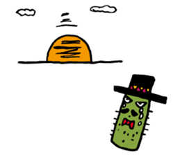 Cactus "Pancho" and his funny friends sticker #6630208