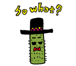 Cactus "Pancho" and his funny friends sticker #6630209