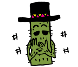 Cactus "Pancho" and his funny friends sticker #6630213